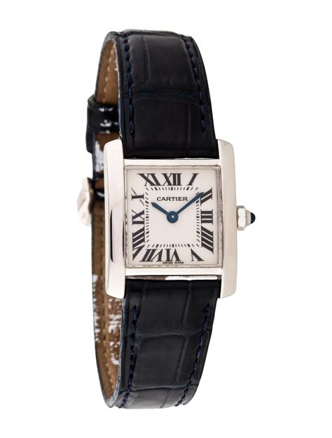 cartier tank francaise white gold